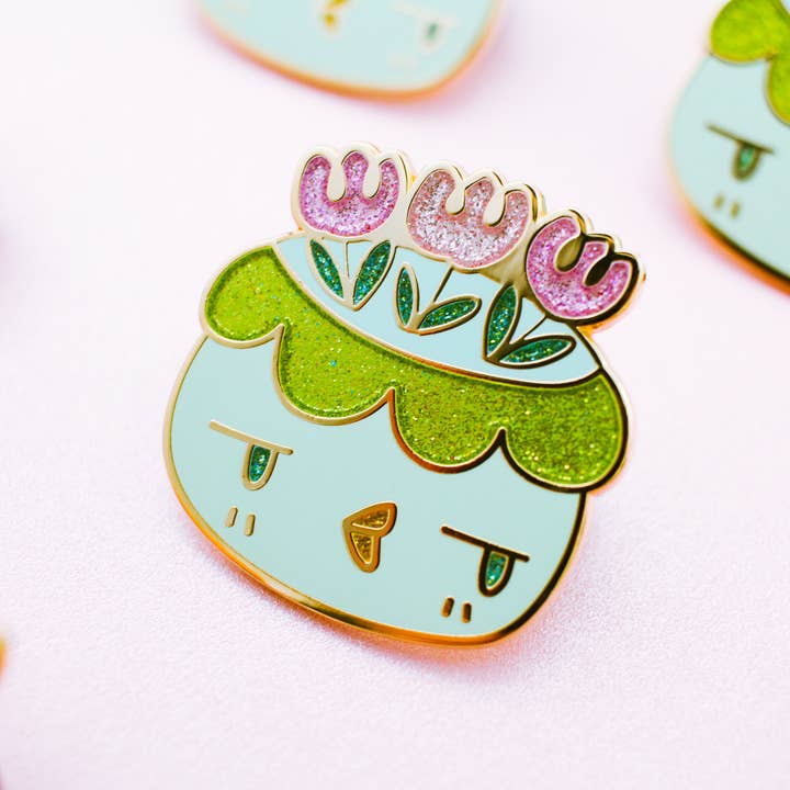 Shark City Slicker - Wholesale Lapel Pin/Button - Flower Kappa - Enamel Pin2