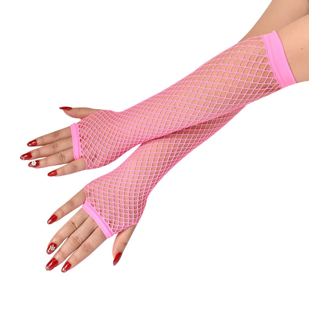 SALINA TRADING INC - Wholesale Gloves - Women's - Women Fashion Gothic Fishnet Stretch Half Finger Gloves5