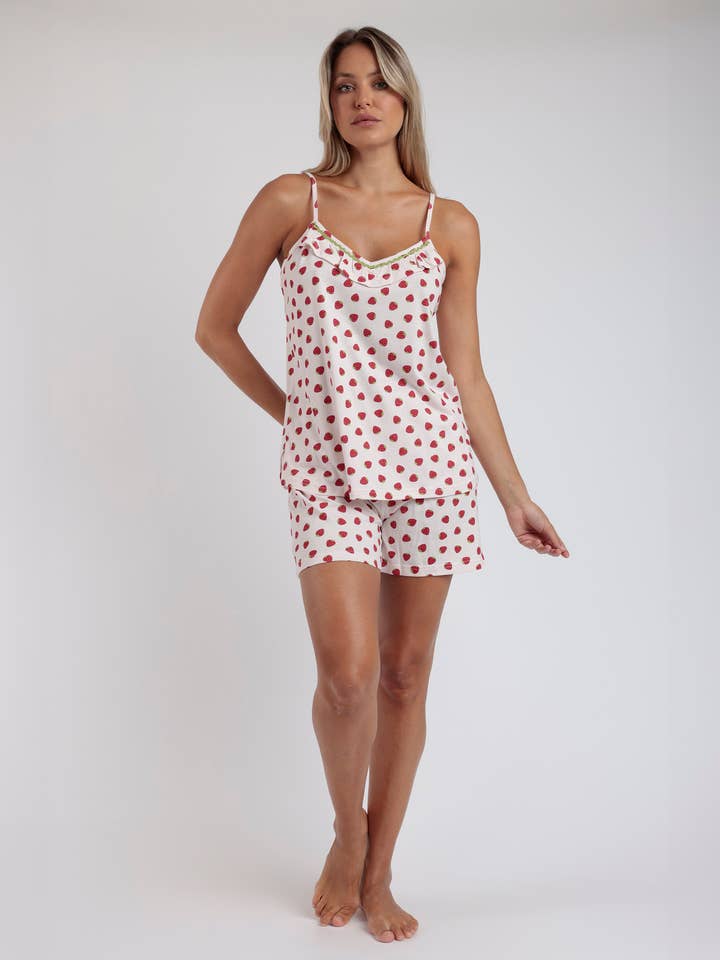 ADMAS Pigiama con Spalline Strawberry Field per Donna per la vendita all'ingrosso da parte di ADMAS