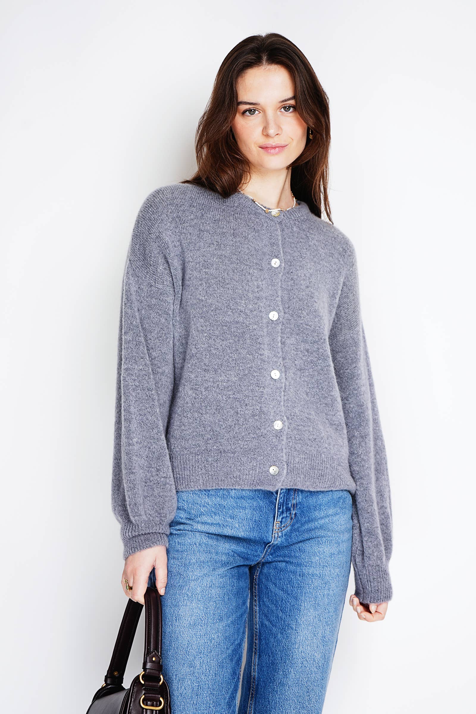 NOELINE - Vente Cardigan – femme - Cardigan en alpaga superfine et laine 755015