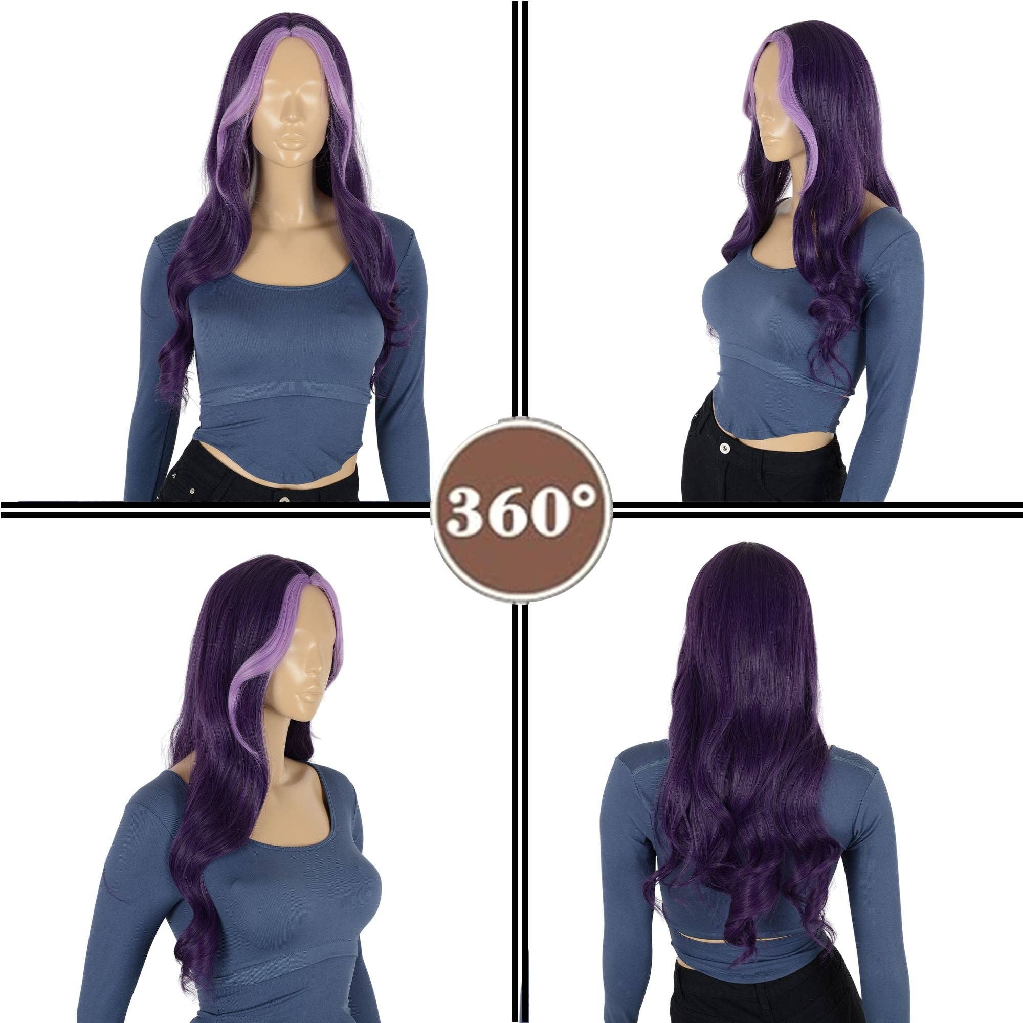 AK Brand - Wholesale Wig/Hair Piece - Long Wavy Wig Middle Part Synthetic Daily Use4