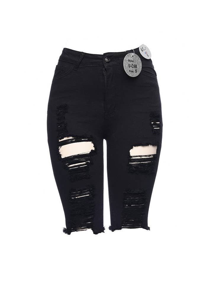 High Waisted Skinny Bermuda for wholesale by U Jeans