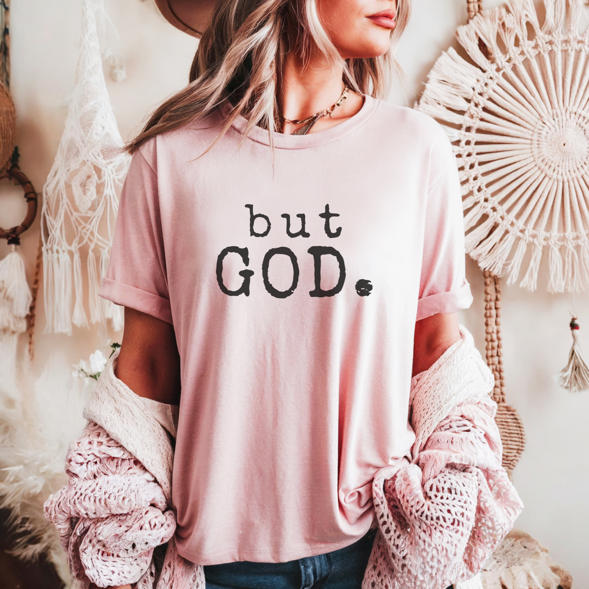 Trendznmore - Modern Graphic Apparel - Wholesale Screen Printed T-Shirt - Women's - but GOD. Graphic Tee4