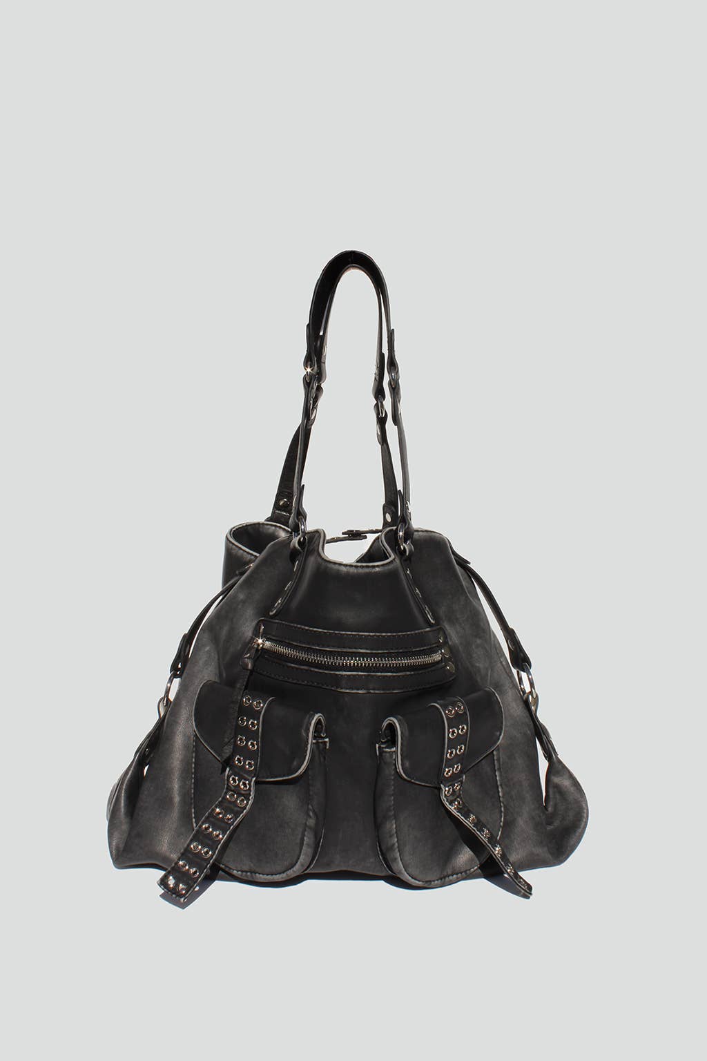 STREET LEVEL - Wholesale Tote Bag - Women's - Remi Studded Distressed Tote5