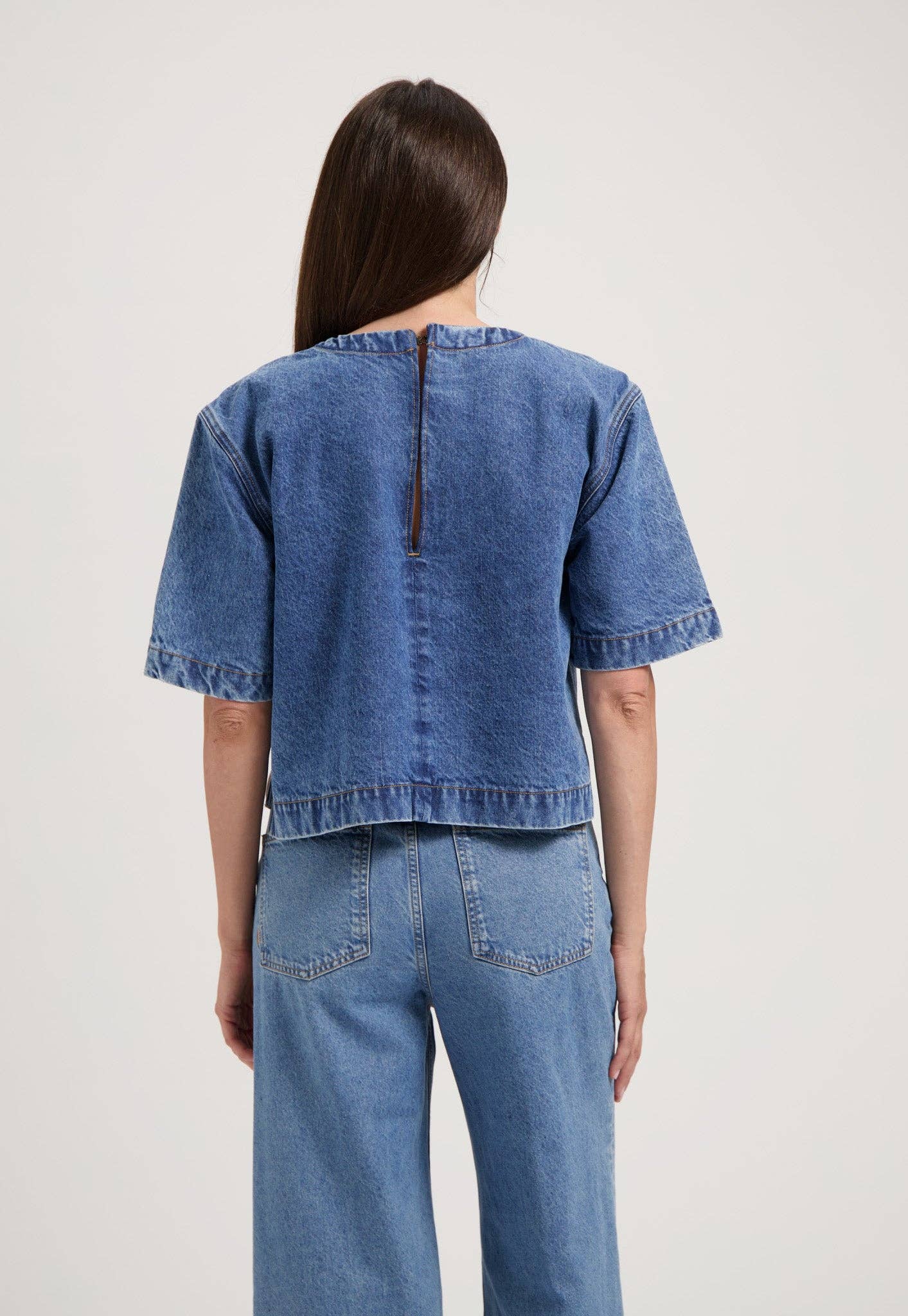 MUD Jeans International B.V - Wholesale T-shirt (Zonder tekening) - Dames - Topje van Tess - Stone Vintage2