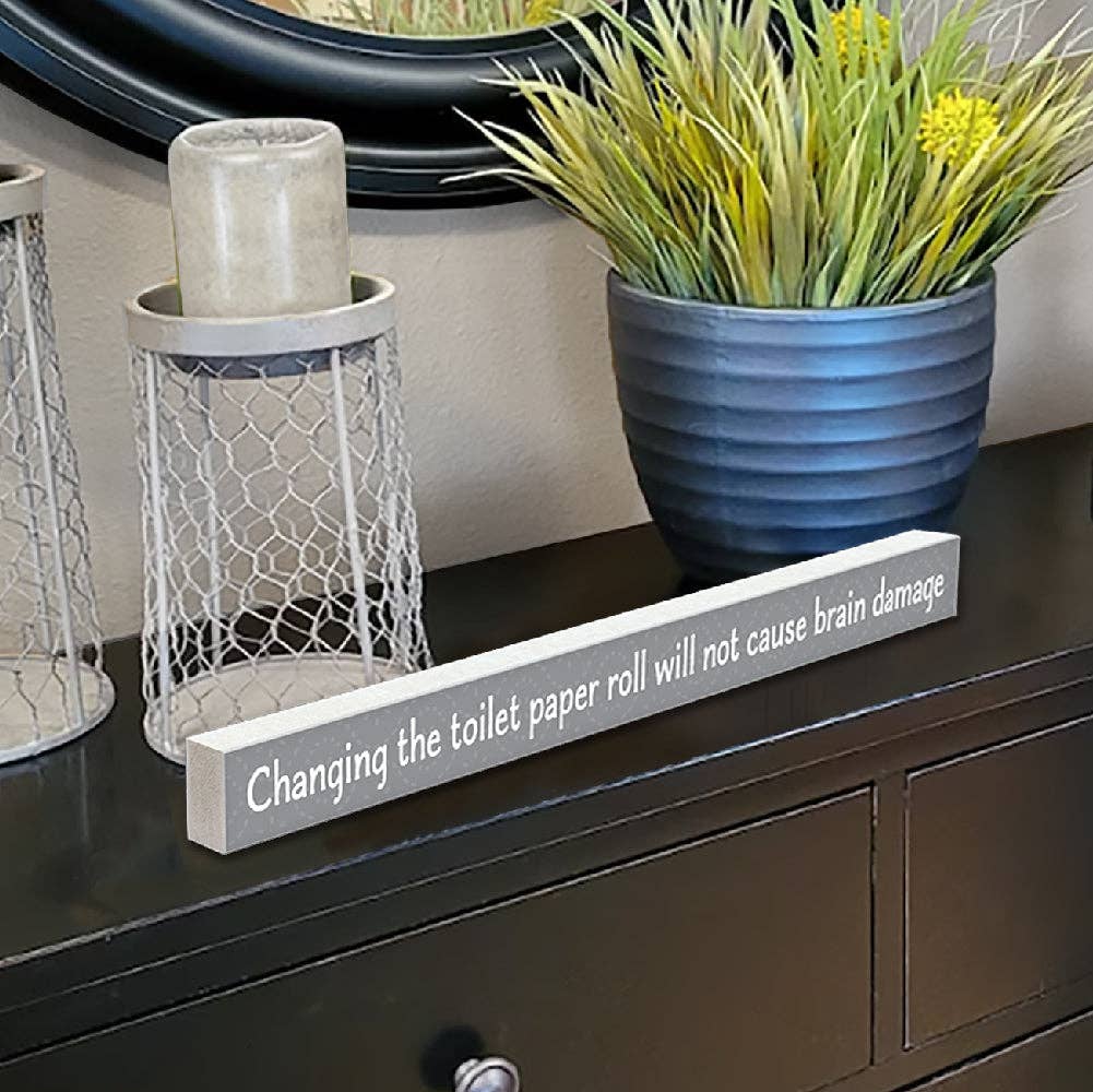 ST Creations - Vente Pancarte - Changer le papier toilette - Skinnies® WSK3