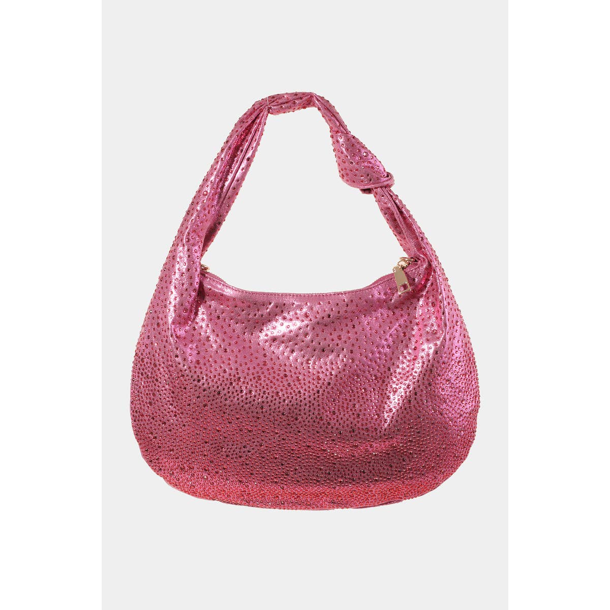 Collections by Fame Accessories - Wholesale Shoulder Bag - Women's - Rhinestone Studded Hobo Bag8