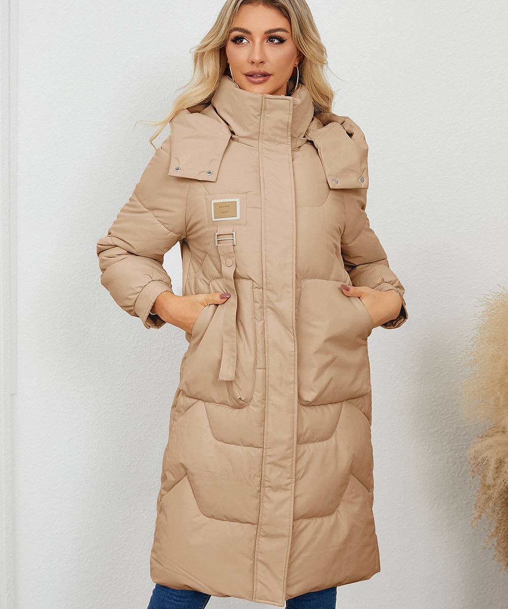 Aria Romance - Wholesale Coat - Women's - Quilted Longline Puffer Coat12