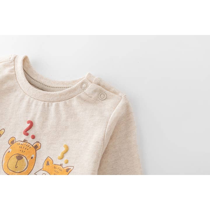 Newness Kids - Wholesale Screen Printed T-Shirt - Baby - Baby boy long-sleeve T-shirt with crew neck BBI650273