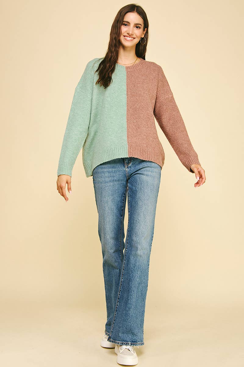 PINCH - Wholesale Pullover-trui - Dames - COLORBLOCK TRUI - 3276WS5