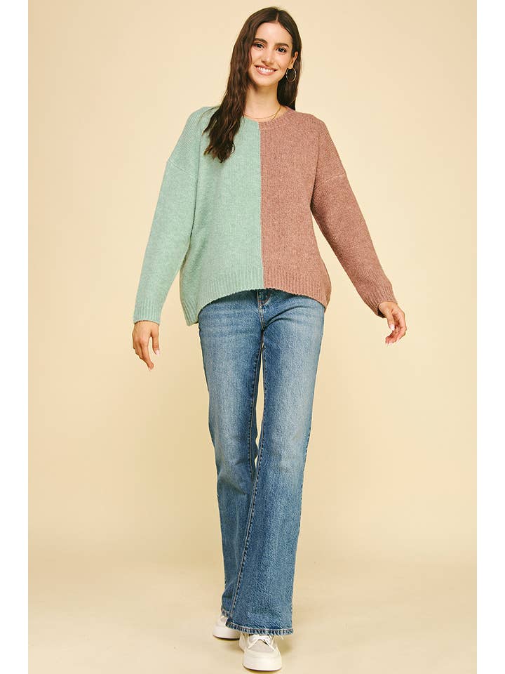 PINCH – Pulôver - Mulher por atacado – CAMISOLA COLORBLOCK - 3276WS5