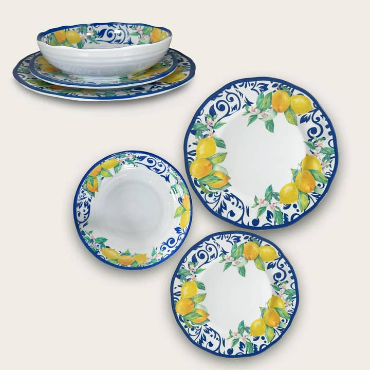 Plade La Costiera Citroner I Melamin for engroshandel hos ARCA ITALY