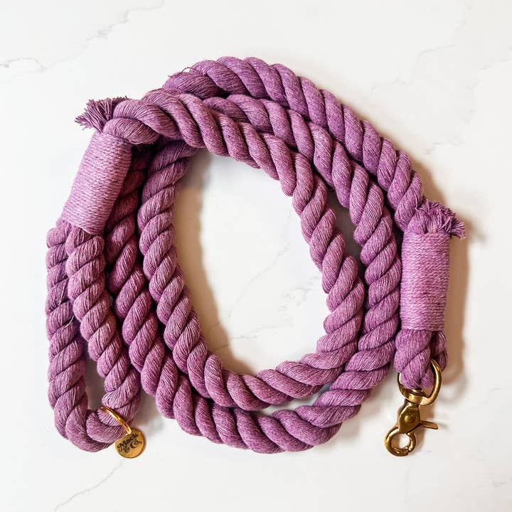 Katoenen Hondenriem - Lavendel voor wholesale door Mack & Co.