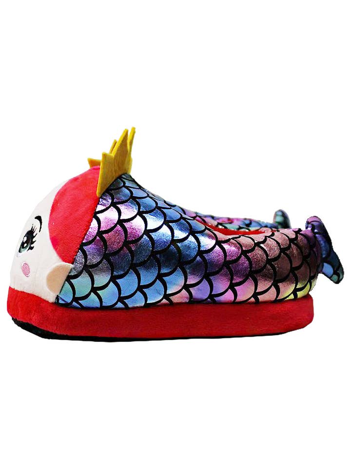 Cap Zone - Wholesale Slippers - Kids - Kids Mermaid Princess Plush Lounge Sock Slipper4