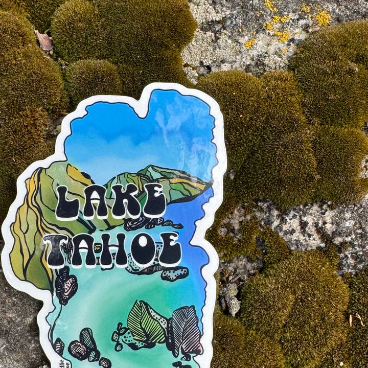 Zephyr Cove-klistermærke, Lake Tahoe-klistermærke, Tahoe Shore for engroshandel hos Lady Doodle Denise