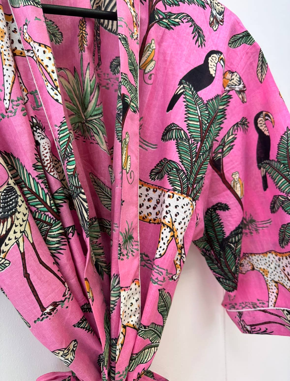 HausLife - Wholesale Robe - Women's - Jungle Print Cotton Kimono Dressing Gowns (6 Colours)11