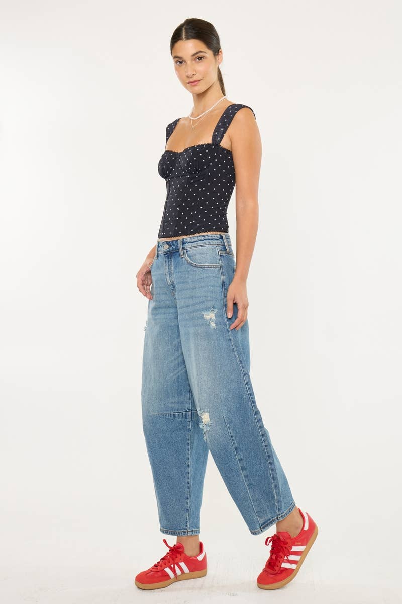 MEDIUM OPEN PACK HIGH RISE HORSESHOE FIT JEANS-KC9390M for wholesale on Faire2
