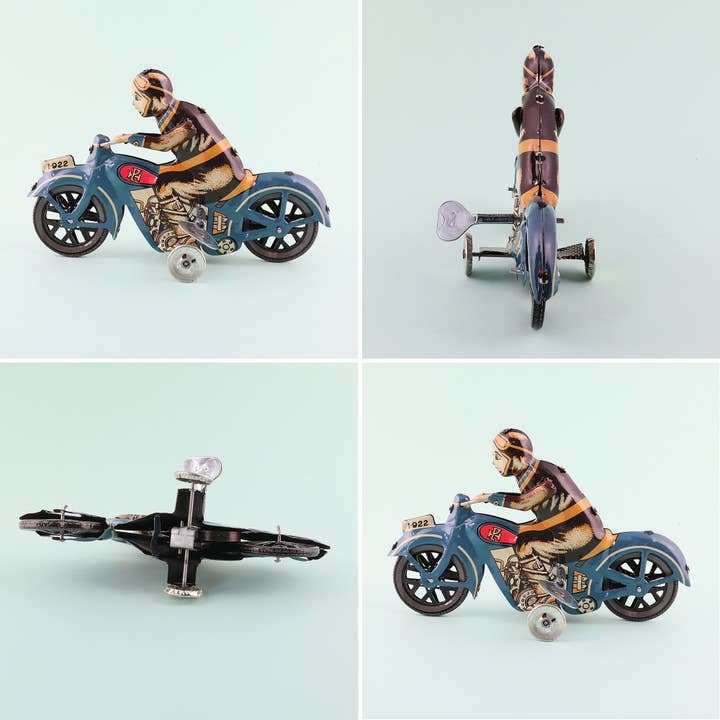 Tribal Trade GmbH - Wholesale Decorative Figurine - Tin Toy Motorcycle Vintage Tinplate Motorcycle10