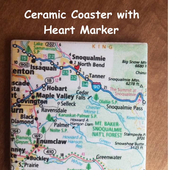 Hand to Home Concepts, LLC - Wholesale Coasters - Custom Modern Altas Map Coasters stone ceramic8