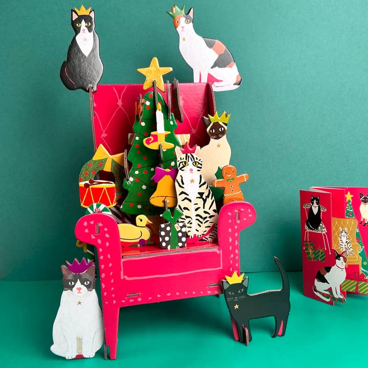 Roger La Borde – wholesale Advent calendar – Cosy Cats Large 3D Pop & Slot Advent Calendar - POPAL 6052