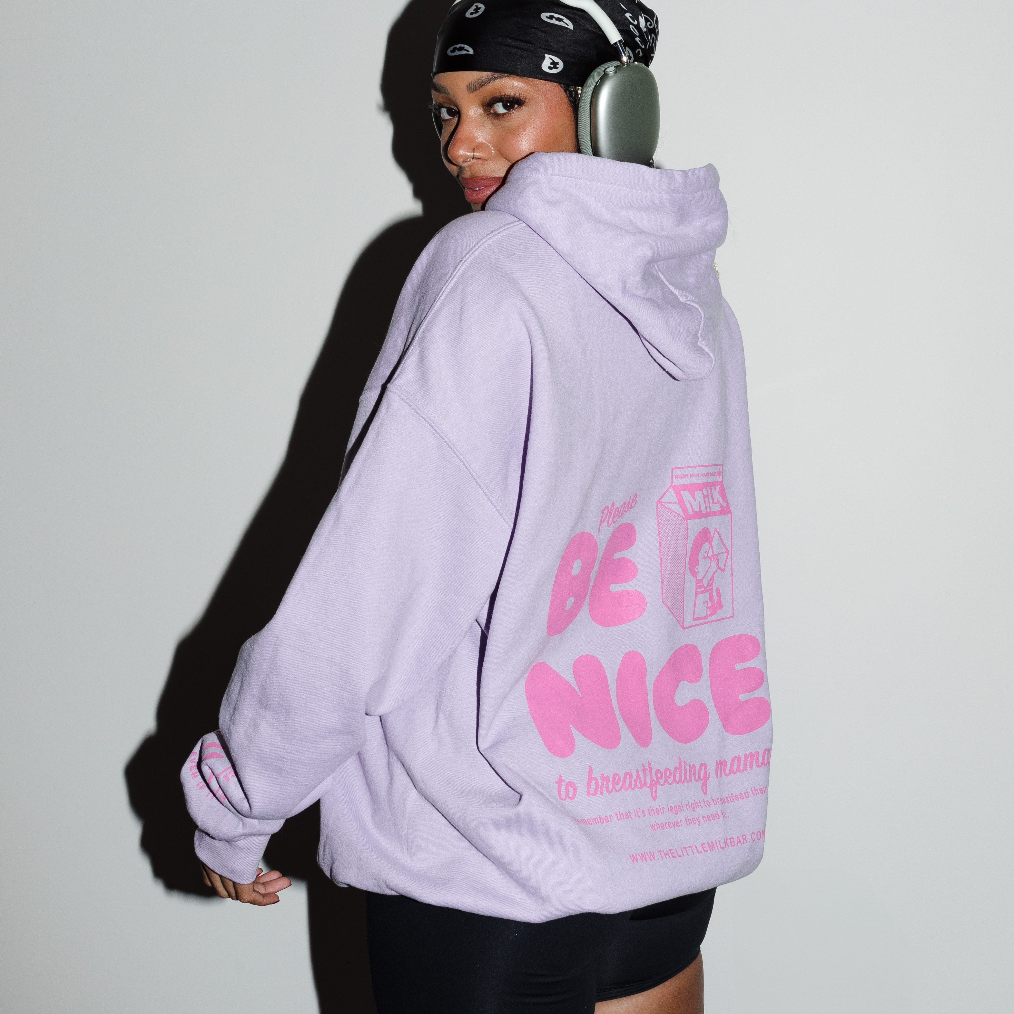 The Little Milk Bar - Wholesale Hoodie - Women's - Be Nice to Breastfeeding Mamas® Hoodie15