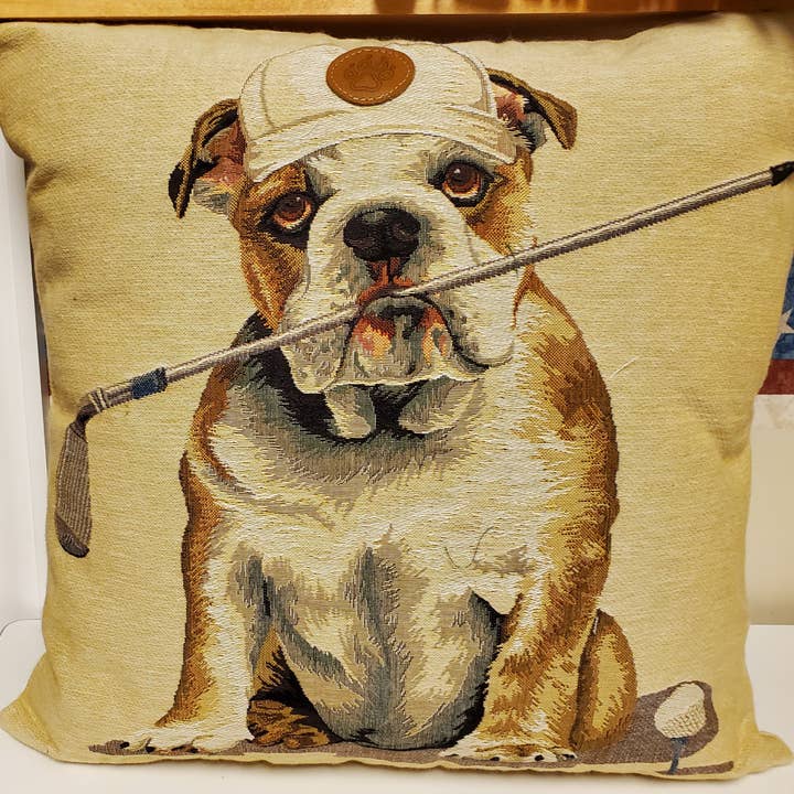 K & P Weaver, LLC – wholesale Dekorativ kudde – Bulldog Golf Kudde