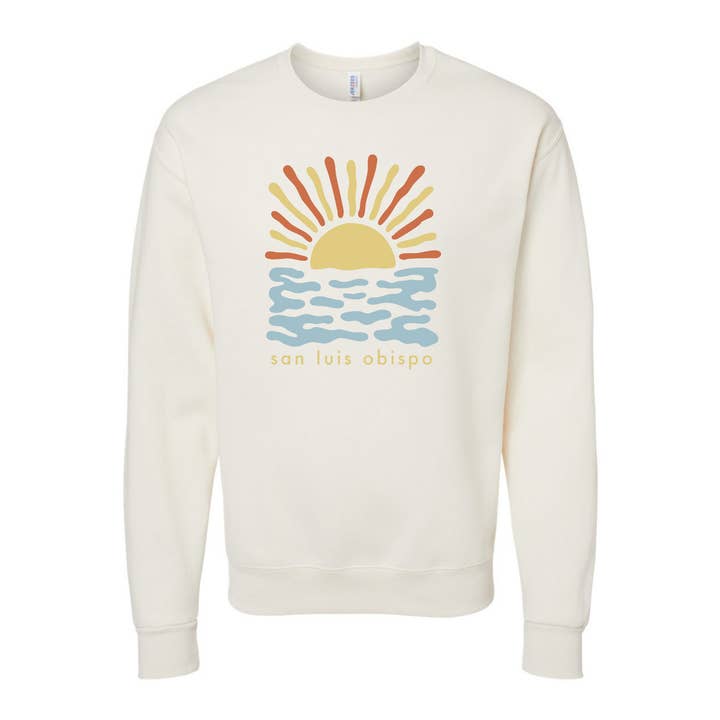 SLO Water Sunset Crewneck for wholesale by Pippa & Ky