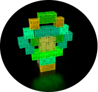 EBlox - Wholesale Building Set - Kids - XOIOX - Glow in the Dark - Magnetic Cubes3