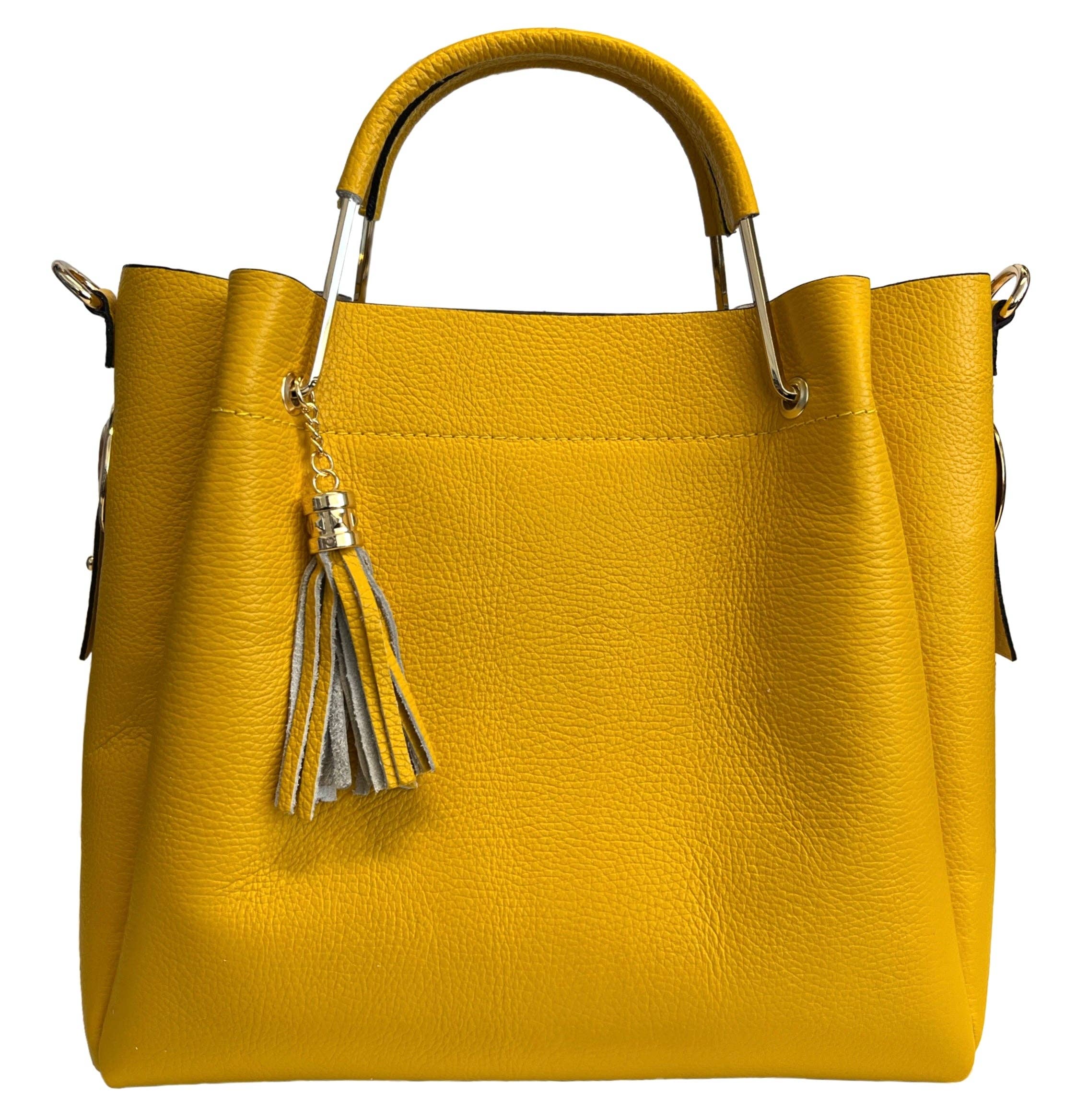 MODARNO – wholesale Top handle bag – women's – Modarno Women's Bucket Bag in Genuine Leather + Inner Bag mo19