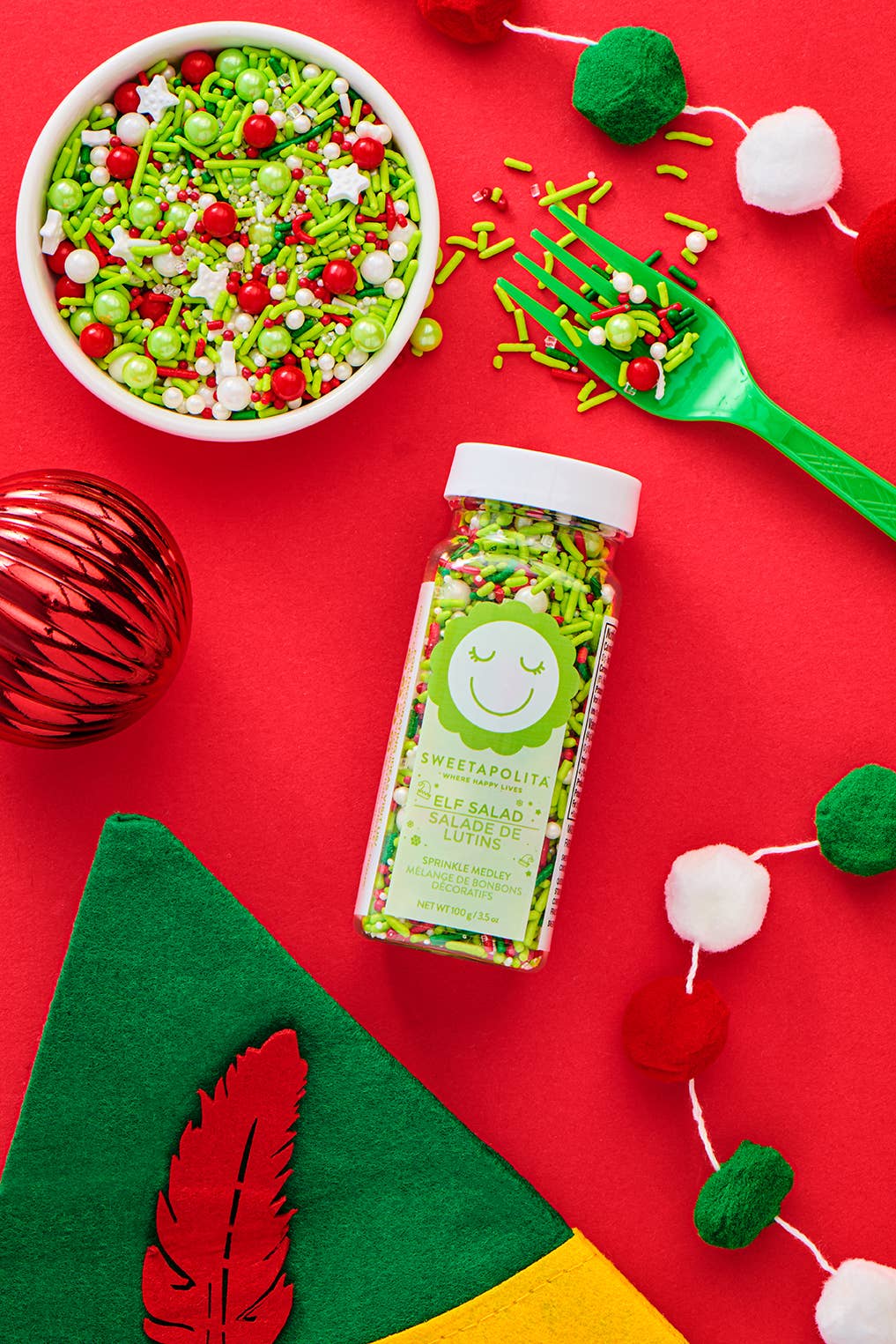Sweetapolita - Wholesale Sprinkles - ELF SALAD SPRINKLE MEDLEY 3.5oz/100g Bottle
