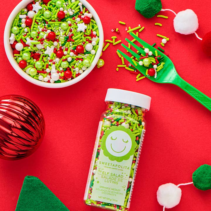 Sweetapolita - Wholesale Sprinkles - ELF SALAD SPRINKLE MEDLEY 3.5oz/100g Bottle 0