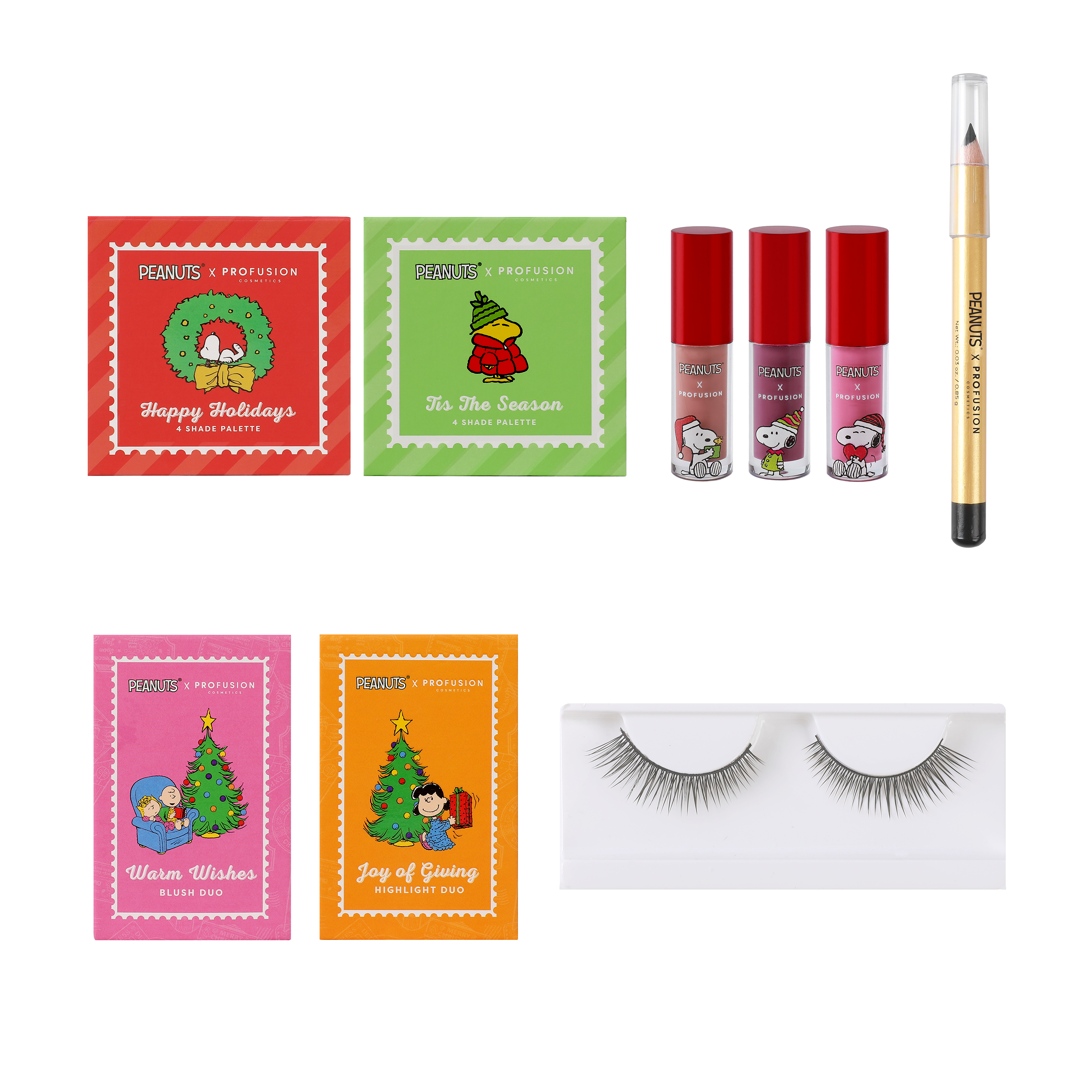 Profusion Cosmetics - Vente Kit de maquillage - Ensemble de Maquillage Vanity Joyeux Noël Charlie Brown Peanuts3