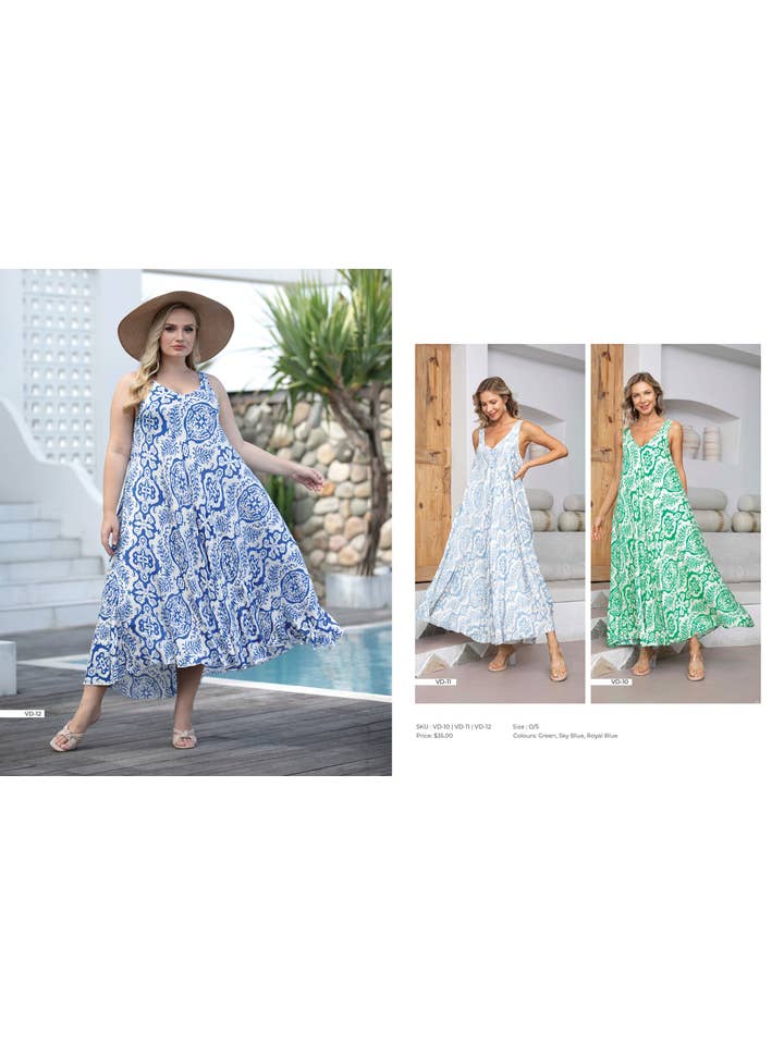 Orange Fashion Village - Wholesale Dress - Women's - Mia's Long Summer Dress