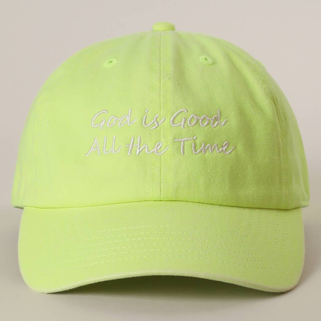 Fashion City - Wholesale Baseball Cap - Women's - God is Good All The Time Embroidery Baseball Cap5