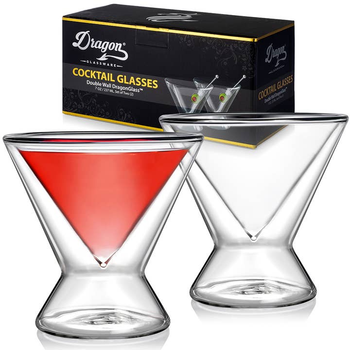 Stemless Martini Glasses for wholesale by Dragon Glassware