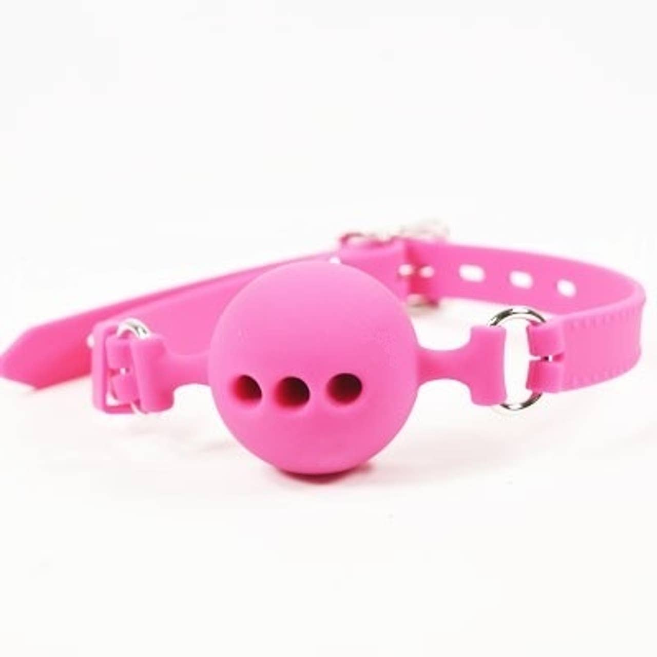 Plesur Body Products - Wholesale Sex Toy - Breathable Ball Gag - Black Silicone - Size Small12