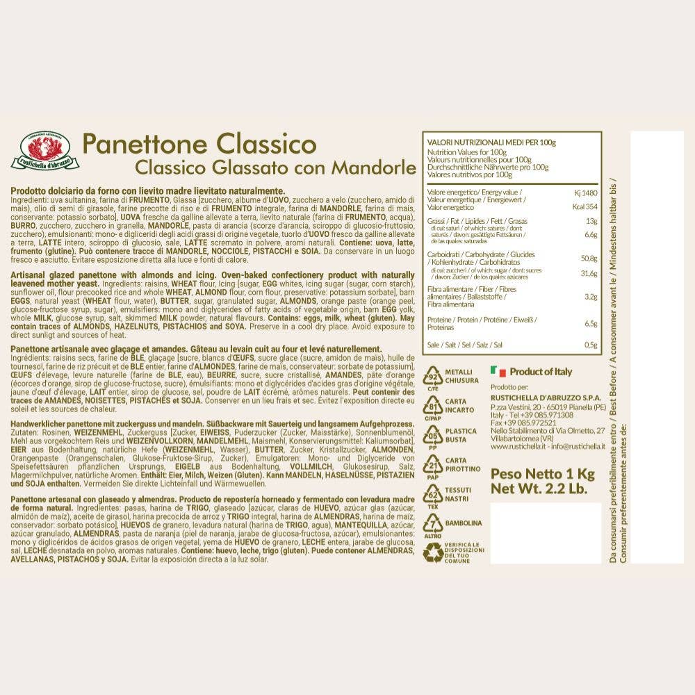 Casa Rustichella by Rustichella d'Abruzzo SpA - Wholesale Cake - Ambachtelijke Pandoro Limited Edition 1Kg2