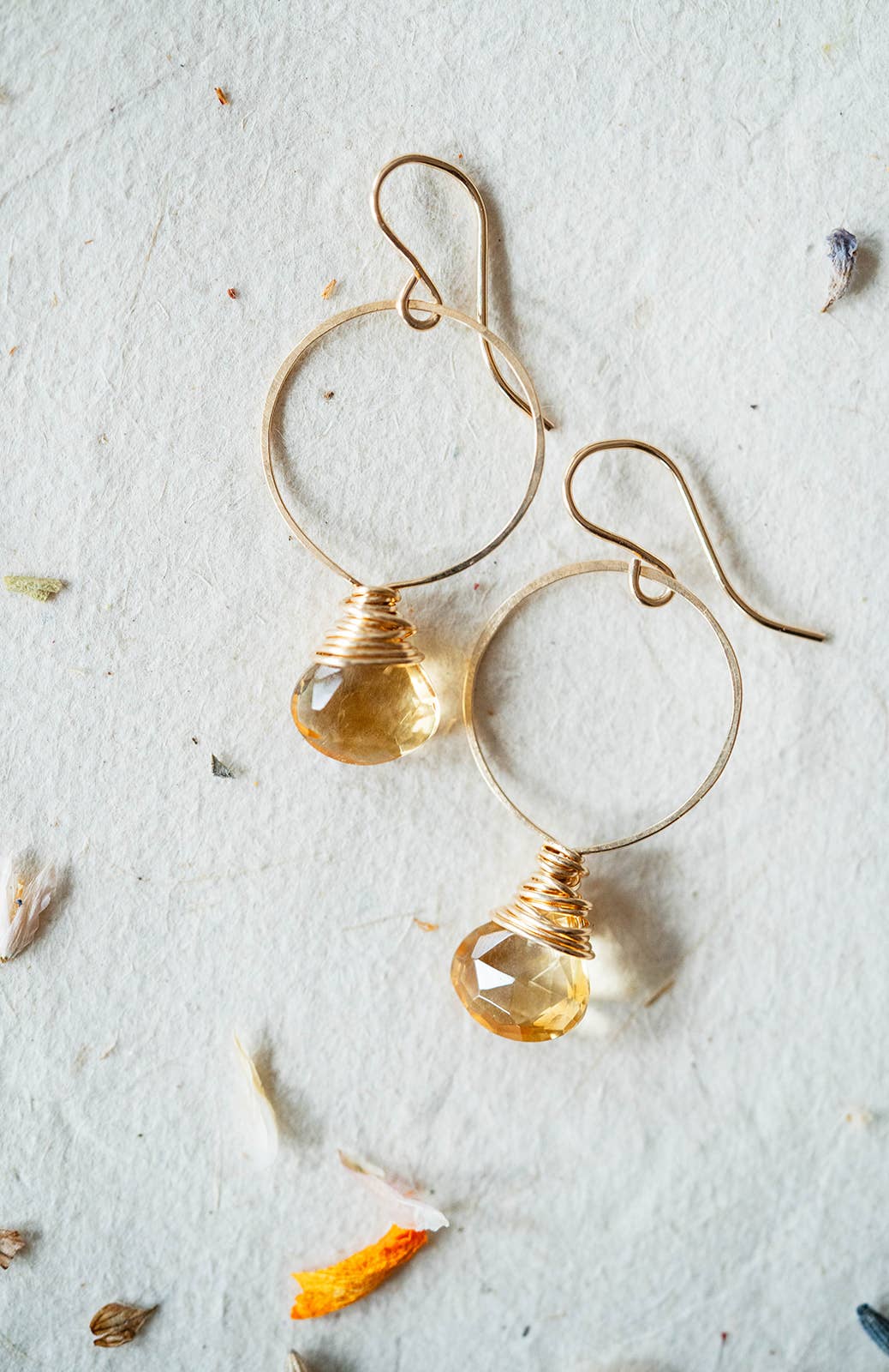 Bella Vita Jewelry - Wholesale Dangle Earrings - Pantone Earrings | Megan Hoop and Natural Stone Earrings12