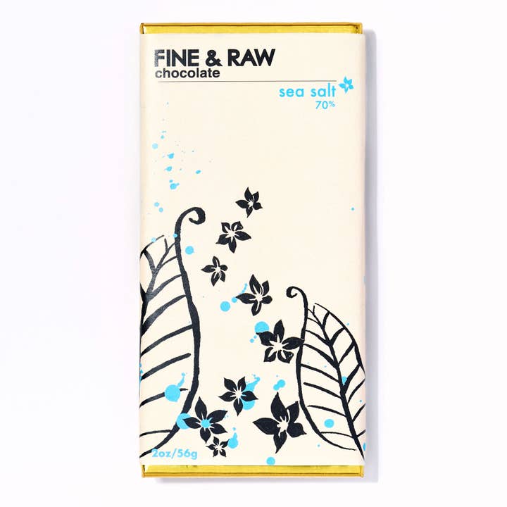 FINE & RAW - Wholesale Chocolate Bar - 2 oz. Signature - Sea Salt