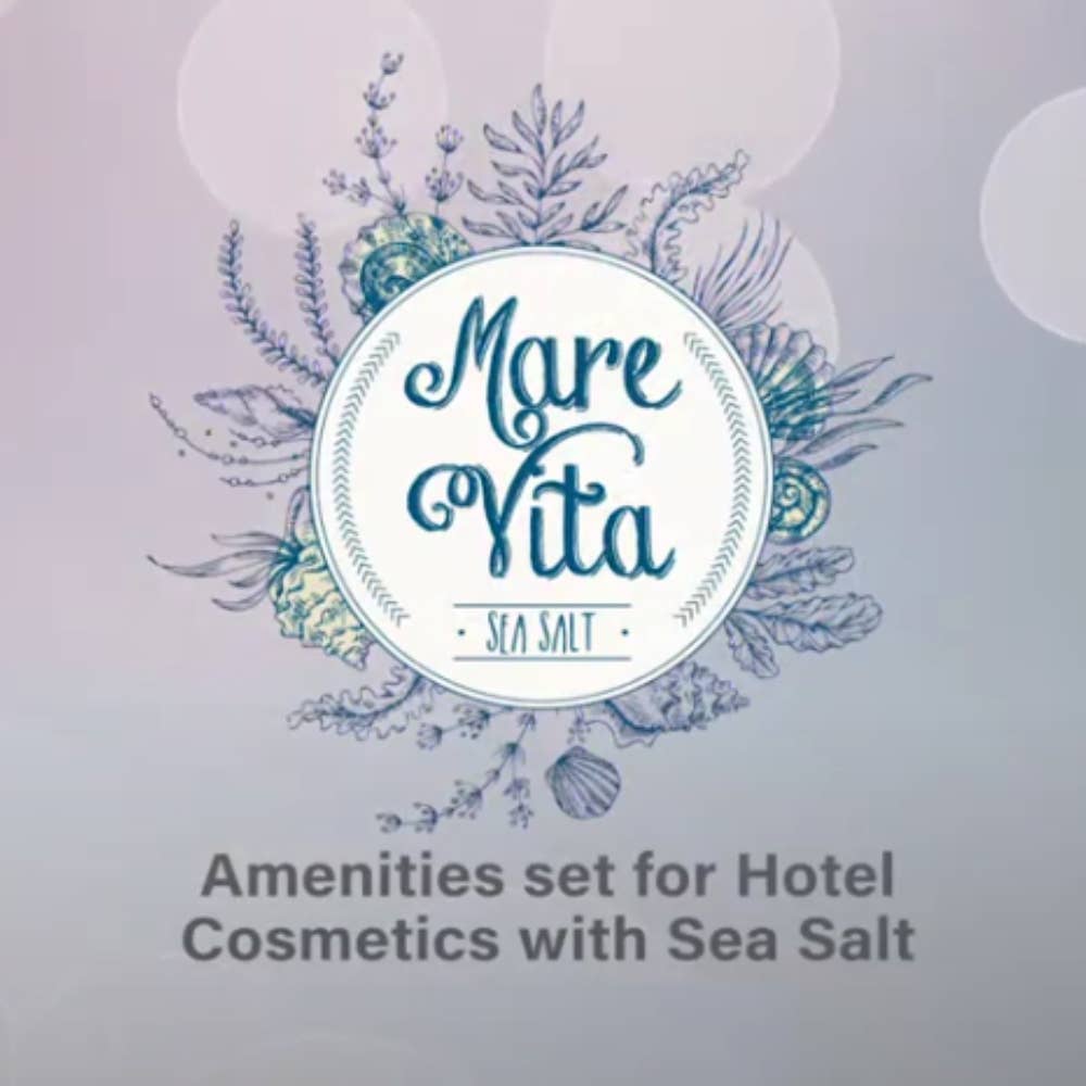 Flexi Amenities - Wholesale Shampoo puck/solid shampoo - Hotel Amenities Marevita Courtesy Set with Sea Salt13