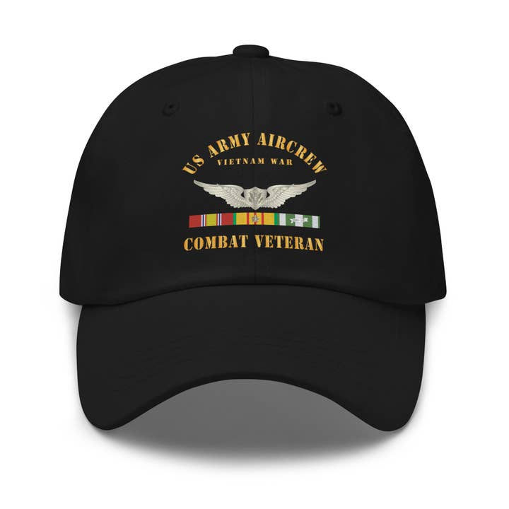 Dad hat - US Army AirCrew - Air Crew Badge - Vietnam - Combat Veteran VN SVC X 300 for wholesale by MIP