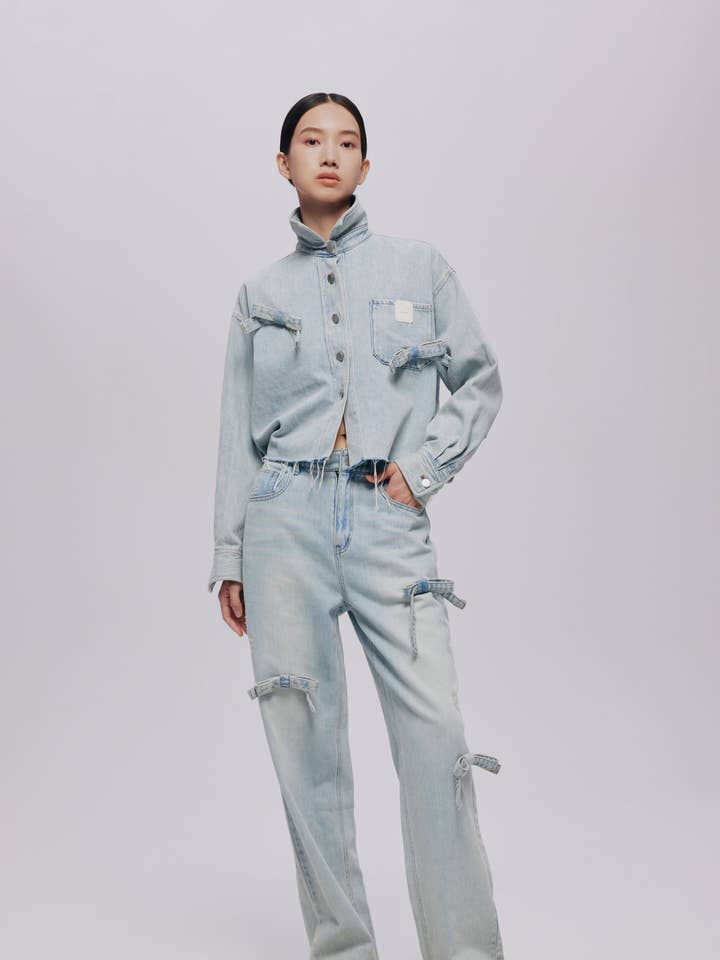 Jeans à nœud papillon pour la vente par Urlazh