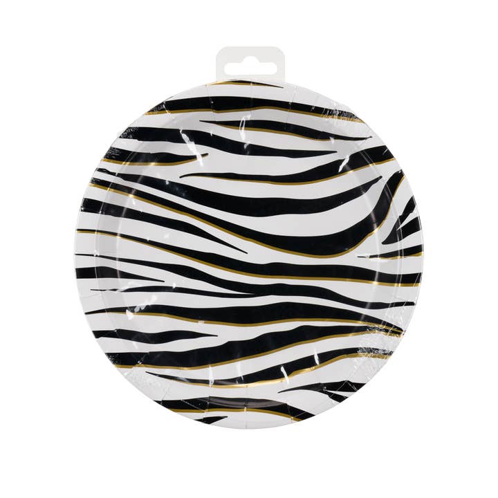 PD Party – wholesale Engångsplatta – Tallrikar - Zebra1