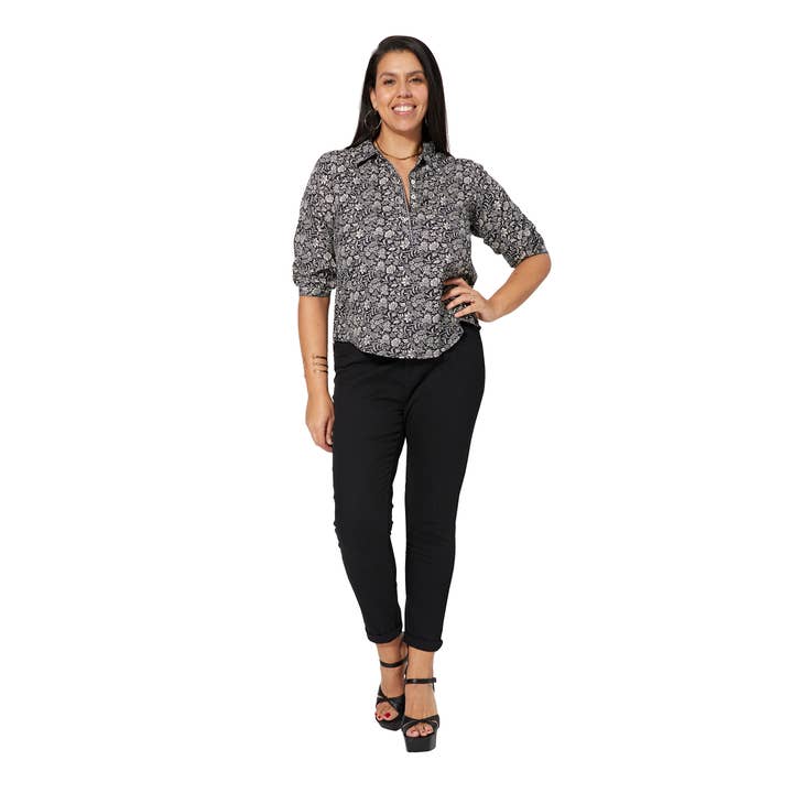 TUNICA ESTIVA CORTA CON MANICA A 3/4 MCTUP0122A per la vendita all'ingrosso da parte di Aller Simplement