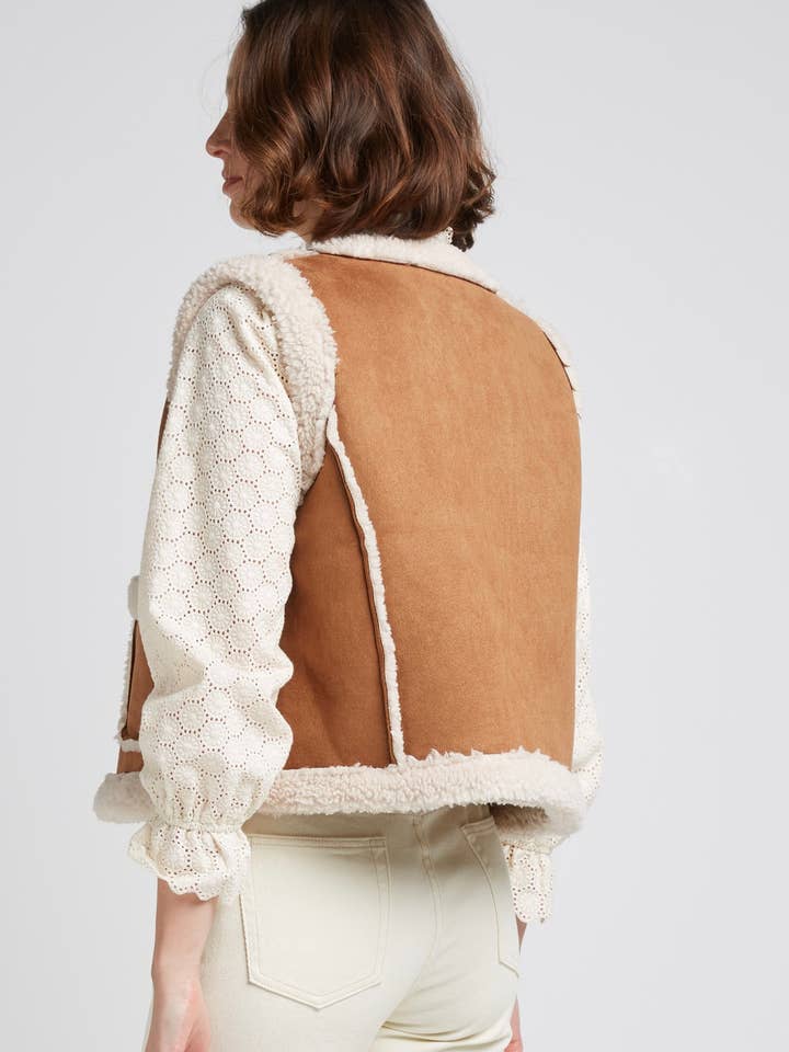 CAMEL VALMOND - Chic Suedine & Moumutte Jacket for wholesale on Faire3