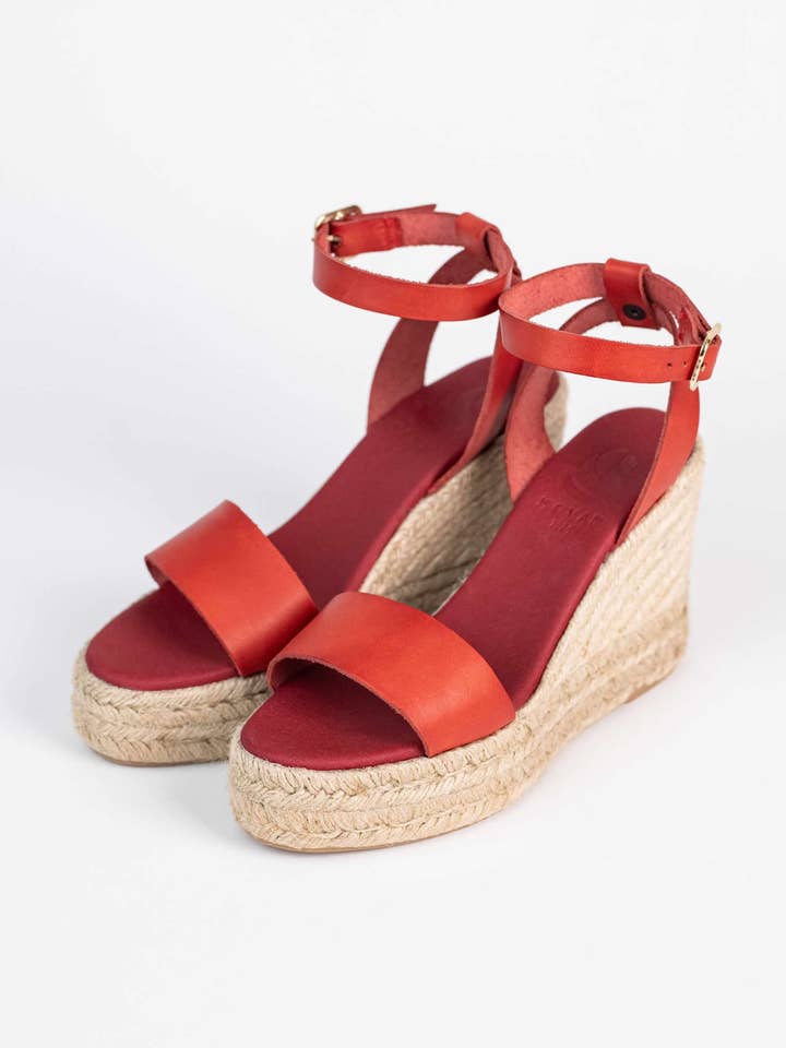 MALTA TEJA - Espadrille met sleehak van jute voor wholesale door Kovan 1924