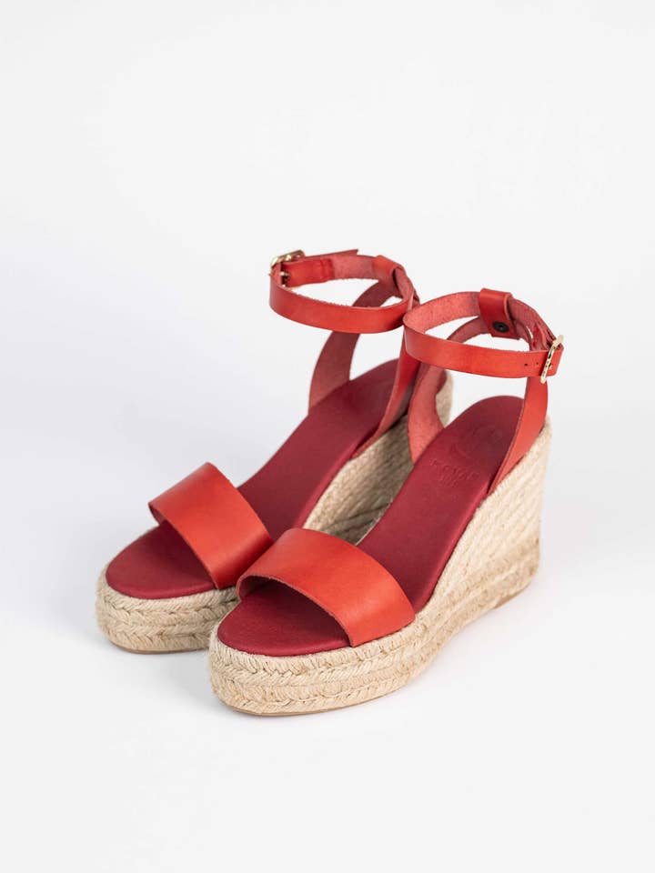 MALTA TEJA - Espadrille met sleehak van jute voor wholesale door Kovan 1924