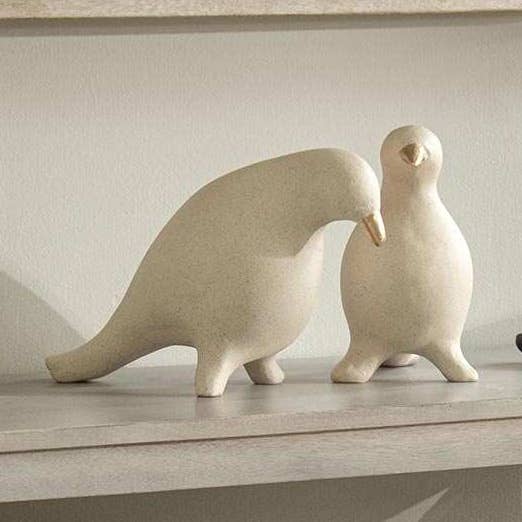 Geplaatste Duif Ecomix Witte Accentsculptuur voor wholesale door Expo Bazaar