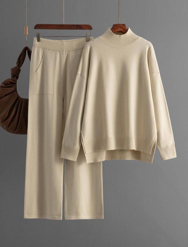 safistyle - Wholesale Lounge Set - Women's - Knitted Top and Pants Set3