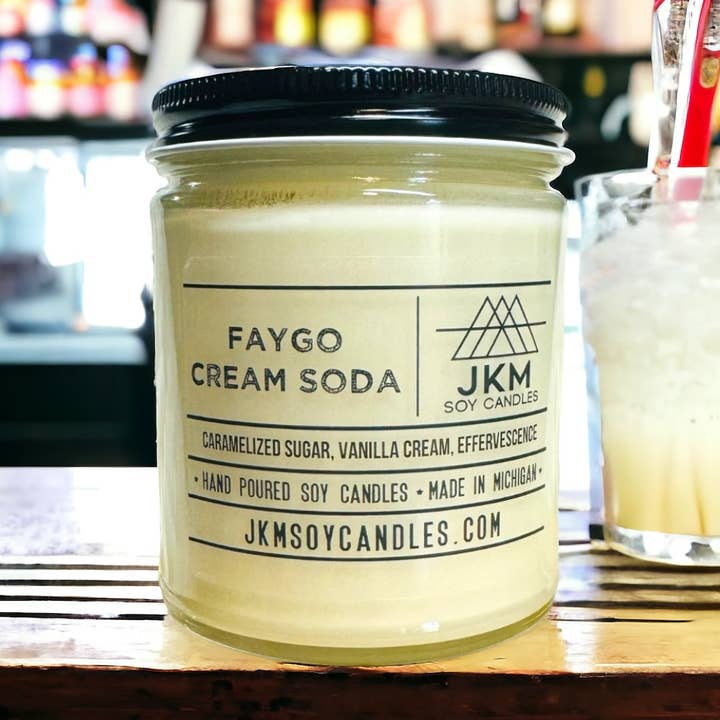 Faygo Cream Soda - Michigan Collection for wholesale by JKM Soy Candles